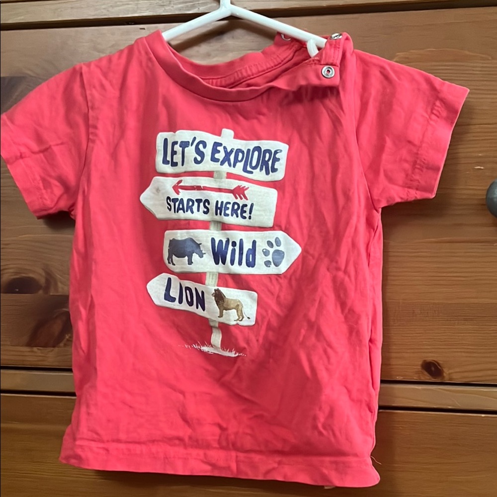 Mayoral Red Short Sleeve Adventure Tee